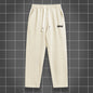 Men's solid color straight leg jogging pants, suitable for casual sports such as running, gym, and outdoor activities