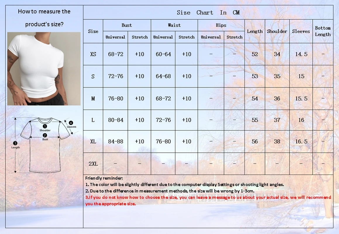 Woman Short Sleeve T-shirt Slim Fit  Knitted Street Wear