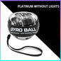 LED Wrist Ball Power Trainer Ball Auto-Start Gyroscopic Arm Hand Forearm Exerciser Fitness Equipment