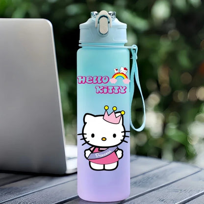 Sanrio 750Ml Water Cup Anime Hello Kitty Portable Children Cute Cartoon Outdoor Sport Large Capacity Water Bottle Birthday Gift