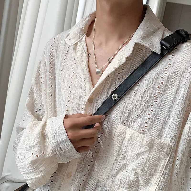 Casual Vest Loose Fit Long Sleeve Tweed Style Jacket