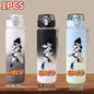 Large Capacity Children Water Cup Portable Plastic Outdoor Sports, Adults' Drinking Water Bottle