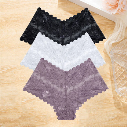 3Pcs/set Lace Panties Wome Underwear S-XL Girls,  Ladies Underpants Lingerie