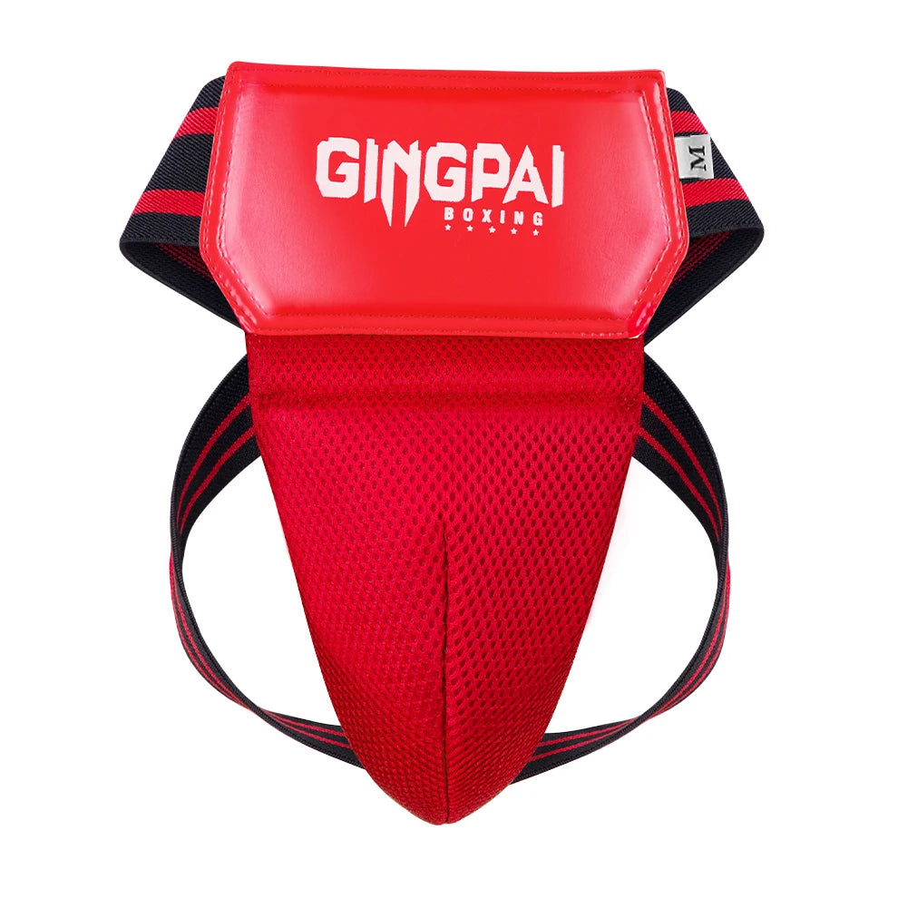 Red Blue Black MMA Kick Boxing Sports Crotch Guard Men Kids Taekwondo Sanda Training Protector Jockstrap Groin Supporter Below