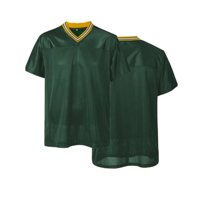 Blank Football Jersey Mens Outdoor Sports Clothing Training Tops Breathable Quick Drying High Quality Rugby Shirt