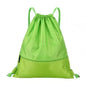 Simple Outdoor Sports Drawstring Pocket Backpack Men's and Women's Fitness Backpack Lightweight Basketball Bag Oxford Zipper Bag