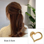 2023 Korean Metal Geometric Hair Claws Barrettes Elegant Hair Clips Crab Hollow Out Hairpin Headwear Women Girl Hair Accessories