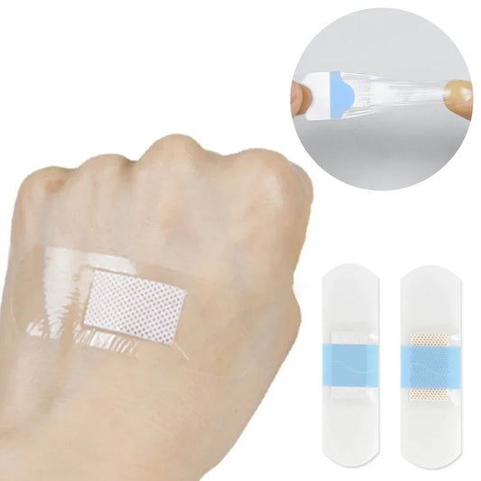 50/120Pcs Waterproof Medical Transparent Adhesive Wound Plaster Anti-Bacteria Band Aid Bandages Home Travel First Aid Kit