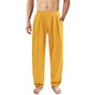 2025 New Men's Cotton Linen Pants Male Summer New Breathable Solid Color Linen Trousers Fitness Streetwear With Pocket