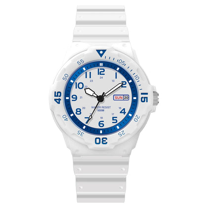 SHUAIKE 957 Fashion sports student watch calendar display 50m waterproof clock night light clock male and female quartz watch