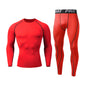Sports Suit New Men's Compression Running Sets Breathable Tight Training Basketball Rashguard Tracksuit Man 2 Piece Set Clothes
