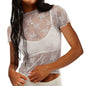 Women s  Tops Mesh Sheer  Fit T-Shirt