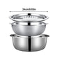 3Pcs/Set 3-in-1 Drain Wash Vegetables Basin With Strainer Sink Bowl Large Capacity Vegetable Cutting Gadget with Grater Cover