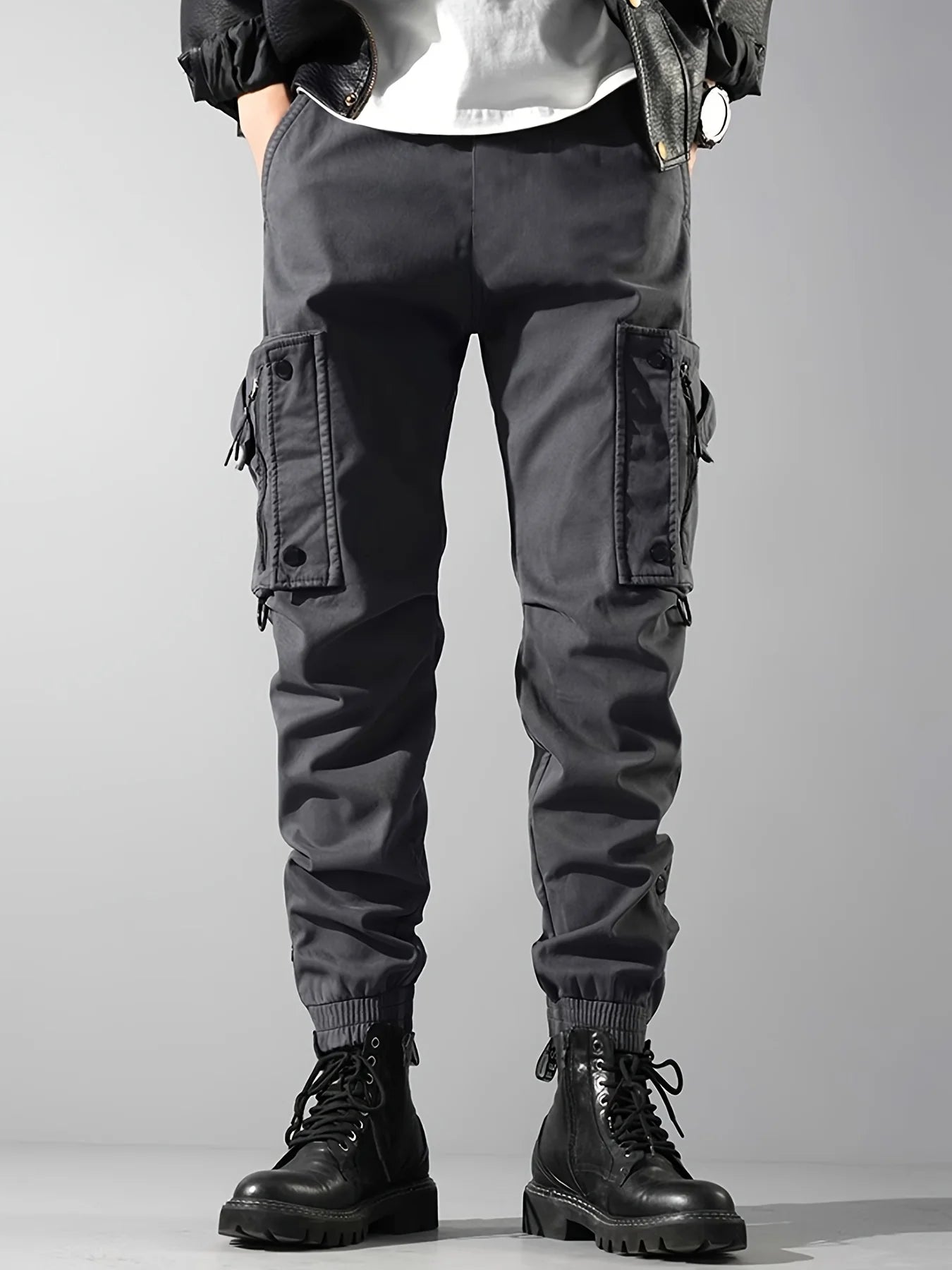 Men Cargo Tactical Pants Work Combat Multi-pockets Casual Training Trousers Overalls Clothing Joggers Hiking Mens Cargo Pant 1PC