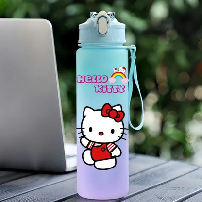 Sanrio 750Ml Water Cup Anime Hello Kitty Portable Children Cute Cartoon Outdoor Sport Large Capacity Water Bottle Birthday Gift