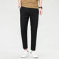 New 2025 grid fashion European and American style men's pants for business, leisure, travel, slim fit, comfortable and multifunc