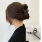 2023 Korean Metal Geometric Hair Claws Barrettes Elegant Hair Clips Crab Hollow Out Hairpin Headwear Women Girl Hair Accessories