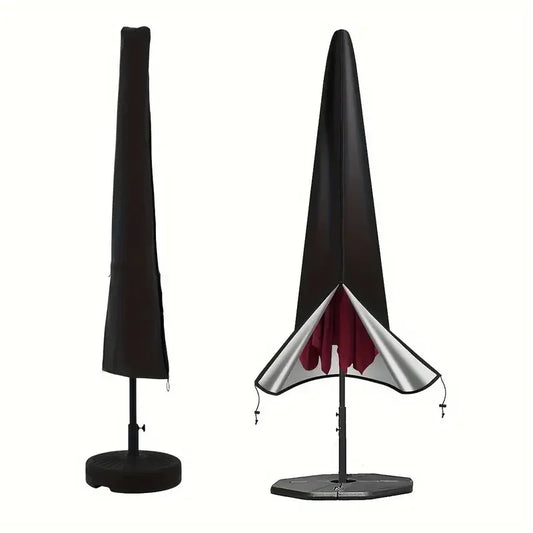 Waterproof Patio Umbrella Cover-Zip Closure,Fits 6ft to 9ft Garden Outdoor Umbrellas,Protective Parasol Cover for Outdoor Use