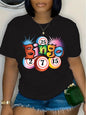 Bingo Night Casual T-Shirt for Women Top
