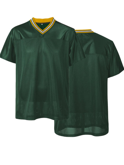Blank Football Jersey Men's Clothing Training Tops Breathable Quick Drying High