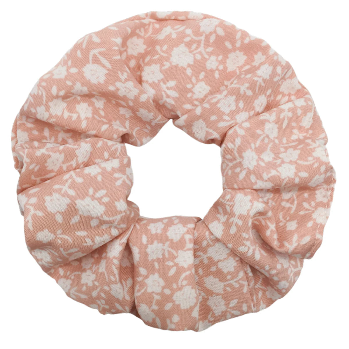 5pcs/lot Hair Scrunchies Holder Headwear Ties Print Ditsy Women Girls Scrunchy Cute Sweet Accessories Elastic Band Pink White