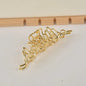 2023 Korean Metal Geometric Hair Claws Barrettes Elegant Hair Clips Crab Hollow Out Hairpin Headwear Women Girl Hair Accessories