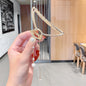 2023 Korean Metal Geometric Hair Claws Barrettes Elegant Hair Clips Crab Hollow Out Hairpin Headwear Women Girl Hair Accessories