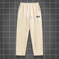 Men's solid color straight leg jogging pants, suitable for casual sports such as running, gym, and outdoor activities