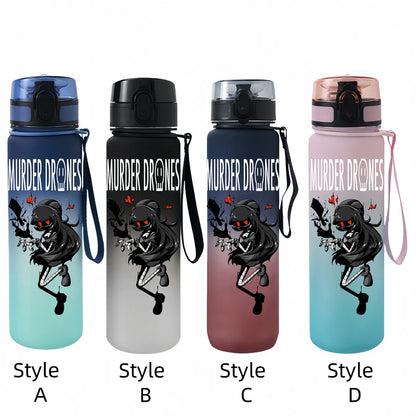 650ML Murder Drones Season  game Character Water Cup Portable Children's  Outdoor  Large Capacity Plastic Antidrip Water Bottle