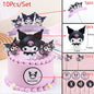 Cake Topper Anime Action Figure Sanrio Flag Happy Birthday Cake Decoration Girl Baby