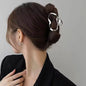2023 Korean Metal Geometric Hair Claws Barrettes Elegant Hair Clips Crab Hollow Out Hairpin Headwear Women Girl Hair Accessories