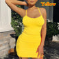 Summer Spaghetti Strap Mini Dress Sundress