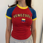 Women T-shirt Letters Print Streetwear