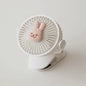 Baby Cart Stroller Fans Portable Outdoors Cute Bear Bunny Rechargeable Fan for Home 3 Speeds