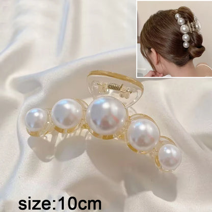 2023 Korean Metal Geometric Hair Claws Barrettes Elegant Hair Clips Crab Hollow Out Hairpin Headwear Women Girl Hair Accessories