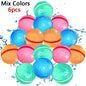 Reusable Magnetic Water Balloons Refillable Water Balloon Quick Fill Self Sealing Water Bomb Splash Balls for Kids Swimming Pool