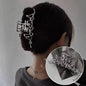 2023 Korean Metal Geometric Hair Claws Barrettes Elegant Hair Clips Crab Hollow Out Hairpin Headwear Women Girl Hair Accessories