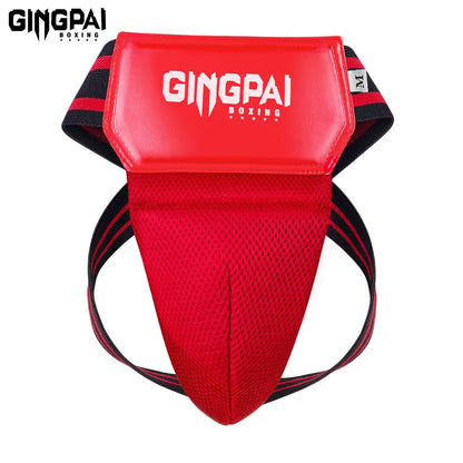 Red Blue Black MMA Kick Boxing Sports Crotch Guard Men Kids Taekwondo Sanda Training Protector Jockstrap Groin Supporter Below
