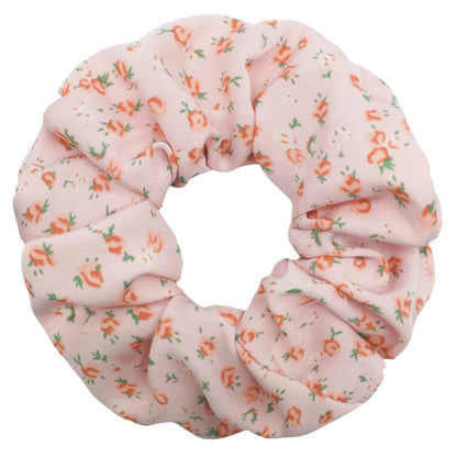 5pcs/lot Hair Scrunchies Holder Headwear Ties Print Ditsy Women Girls Scrunchy Cute Sweet Accessories Elastic Band Pink White