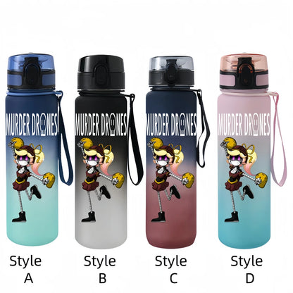 650ML Murder Drones Season  game Character Water Cup Portable Children's  Outdoor  Large Capacity Plastic Antidrip Water Bottle