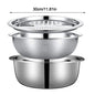 3Pcs/Set 3-in-1 Drain Wash Vegetables Basin With Strainer Sink Bowl Large Capacity Vegetable Cutting Gadget with Grater Cover