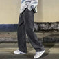 Korean Style Streetwear New Fashion Baggy Casual Men Jeans High Street Harajuku  Denim Trousers Men Brand pants Black grey Blue