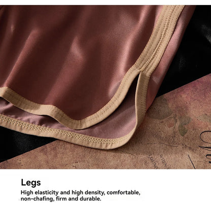 3PCS/Pack Luxury Satin-like Ice Silk Breathable Double-layer Silk Crotch Boxer High Elastic Underpants