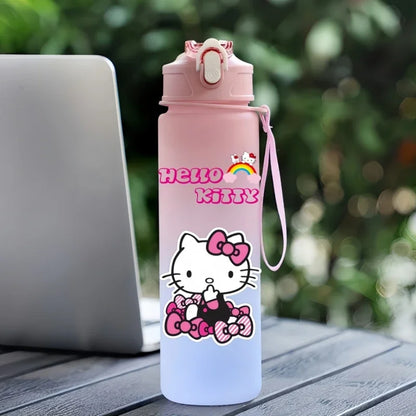 Sanrio 750Ml Water Cup Anime Hello Kitty Portable Children Cute Cartoon Outdoor Sport Large Capacity Water Bottle Birthday Gift