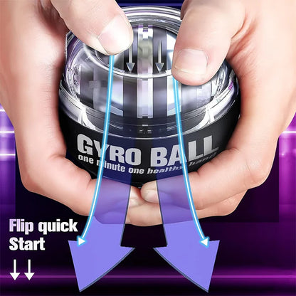 LED Wrist Ball Power Trainer Ball Auto-Start Gyroscopic Arm Hand Forearm Exerciser Power Wrist Gyro Ball Sport Fitness Equipment
