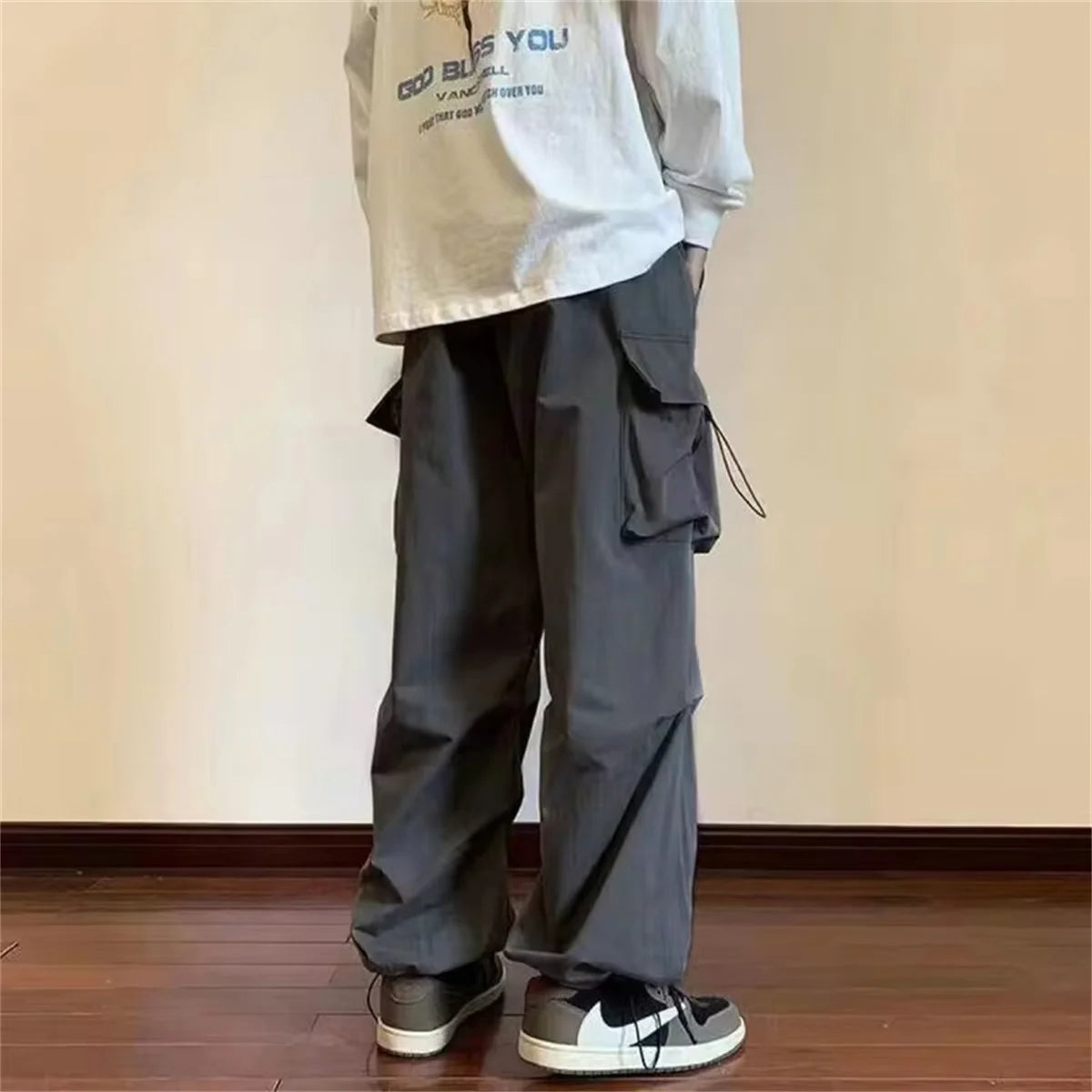 Streetwear 2024 Spring Harem Casual Pants Men