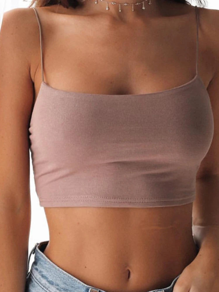 Sexy Tank Top Black Halter Crop Top