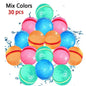 Reusable Magnetic Water Balloons Refillable Water Balloon Quick Fill Self Sealing Water Bomb Splash Balls for Kids Swimming Pool