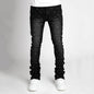 Men's denim fashion personality straight leg men's pants