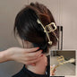2023 Korean Metal Geometric Hair Claws Barrettes Elegant Hair Clips Crab Hollow Out Hairpin Headwear Women Girl Hair Accessories